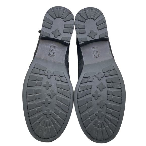 Tory Burch Women's Selena Black Distressed Suede Leather Ankle Boot Size US 8.5 - Picture 9 of 10